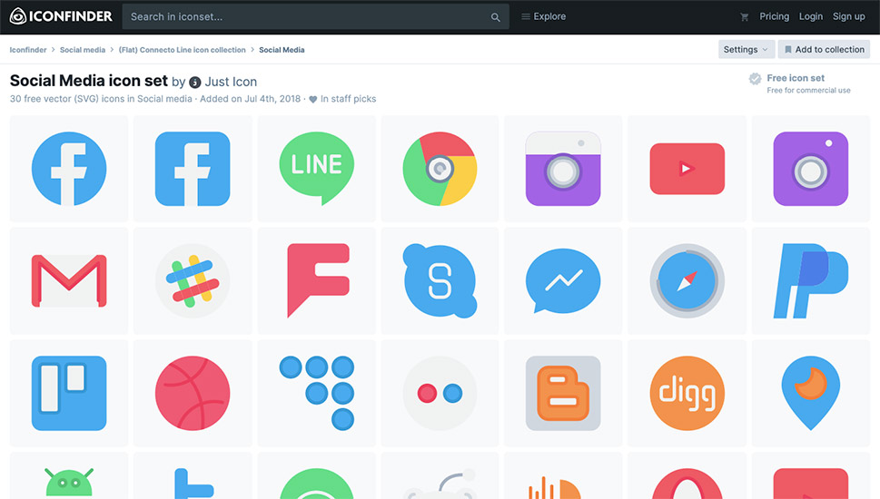 Social Media Icon Set by Just Icon