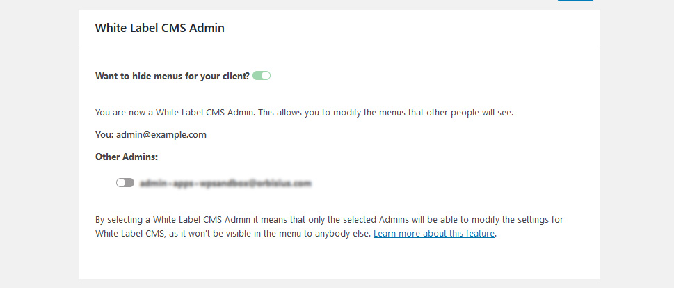 White Label CMS Admin