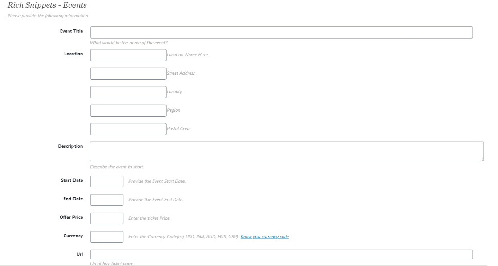 Event Schema type