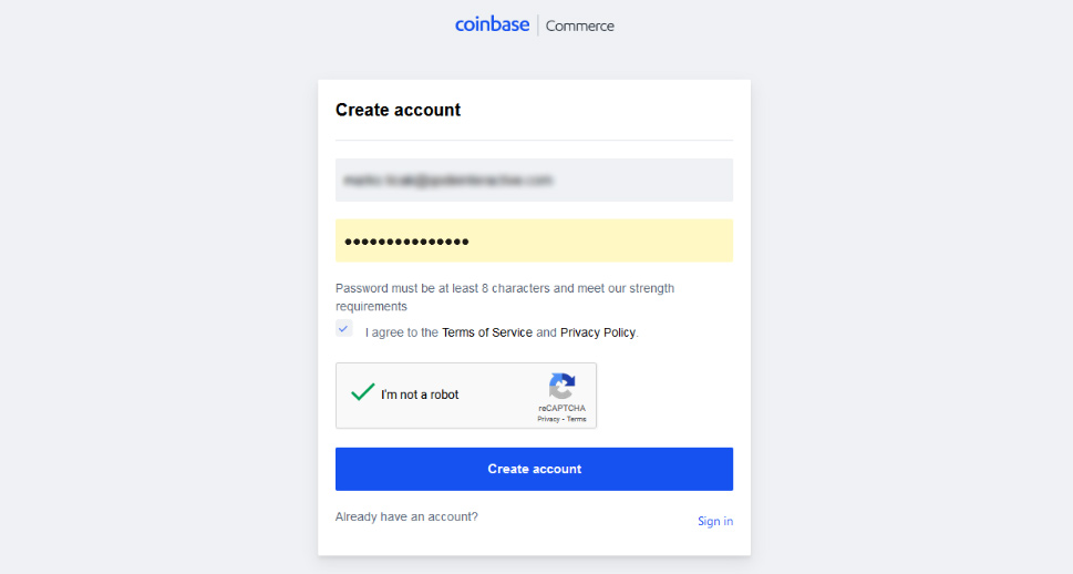 Coinbase Crypto wallet login to WordPress