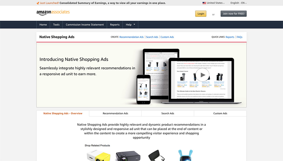 Amazon Native Shopping Ads