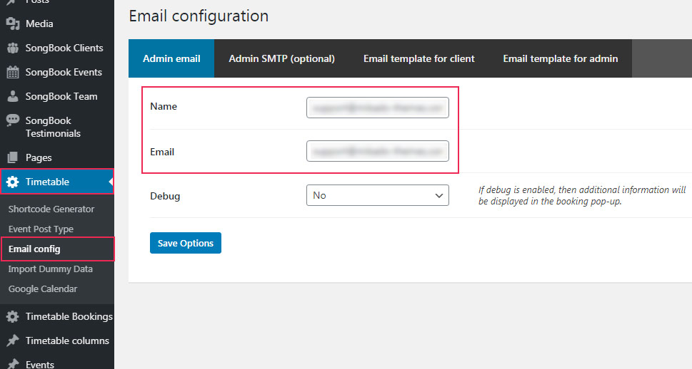 Email Configuration