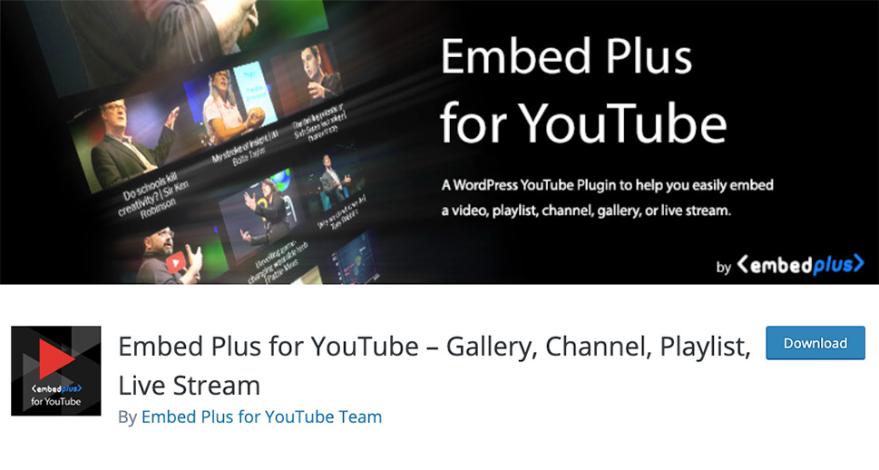 Embed Plus for YouTube