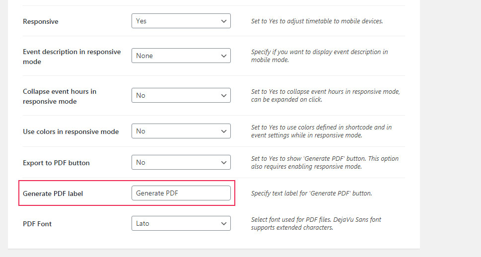Generate PDF Label