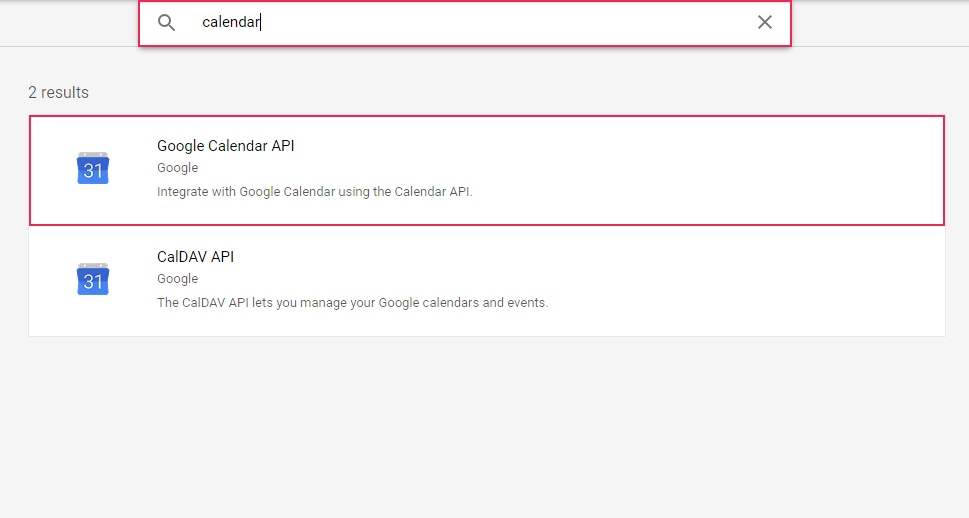 Google Calendar API