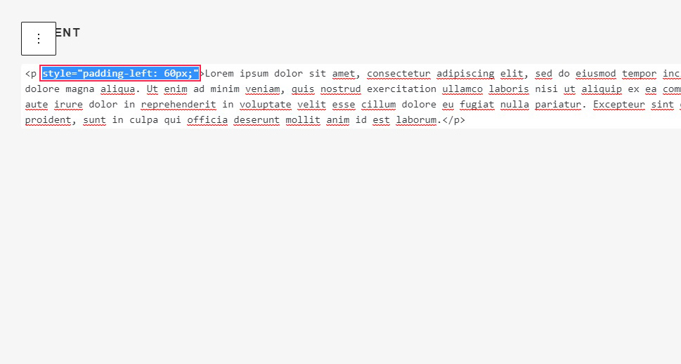 Paragraph Add HTML