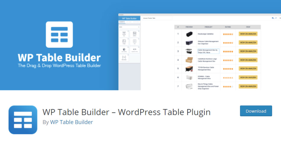 WP Table Builder