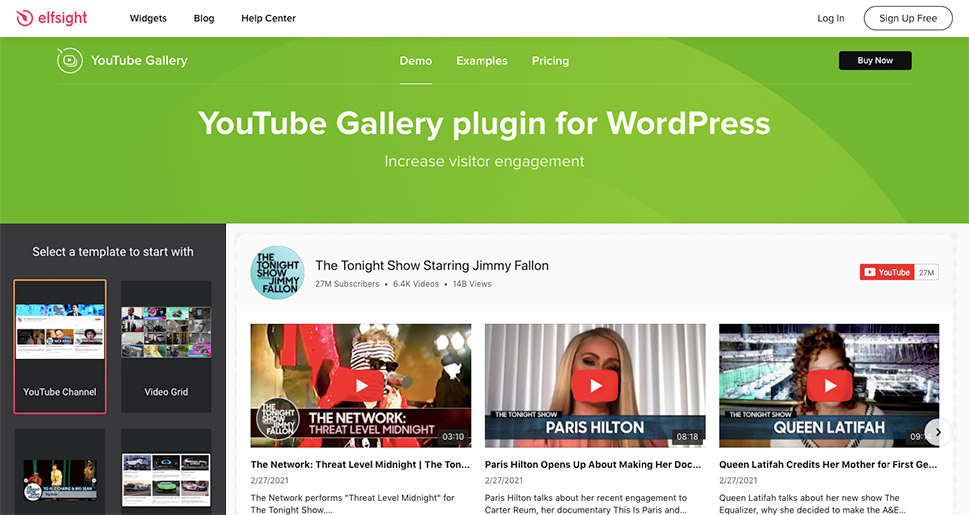 YouTube Plugin – WordPress YouTube Gallery
