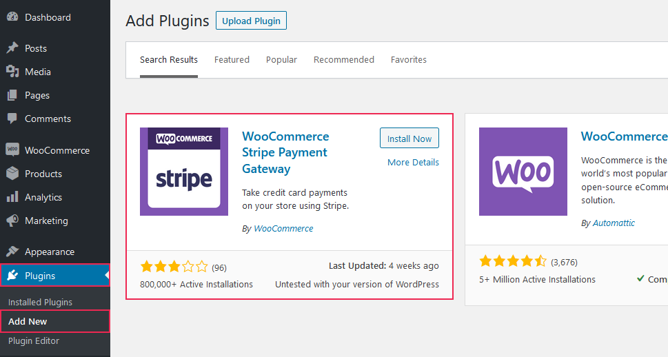 WooCommerce Stripe Payment Gateway