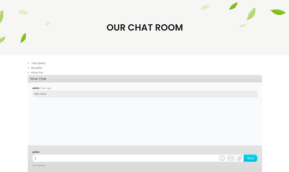 Chat Room Preview