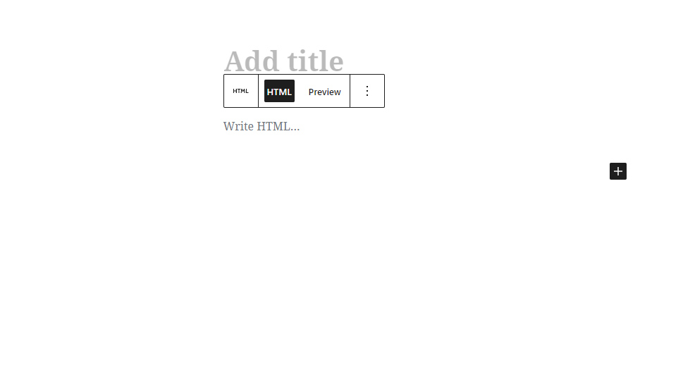 HTML Block