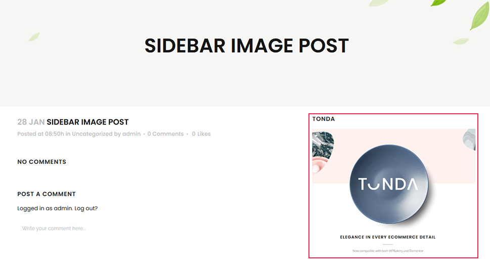 Image Widget Plugin