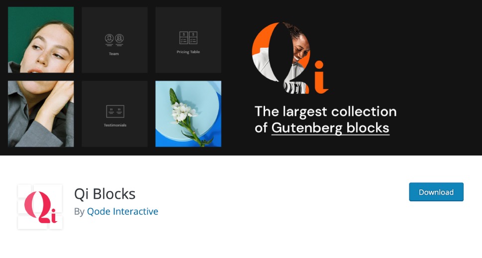 Qi Blocks For Gutenberg