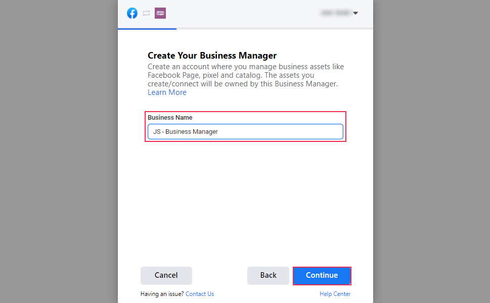 Create Business Manager