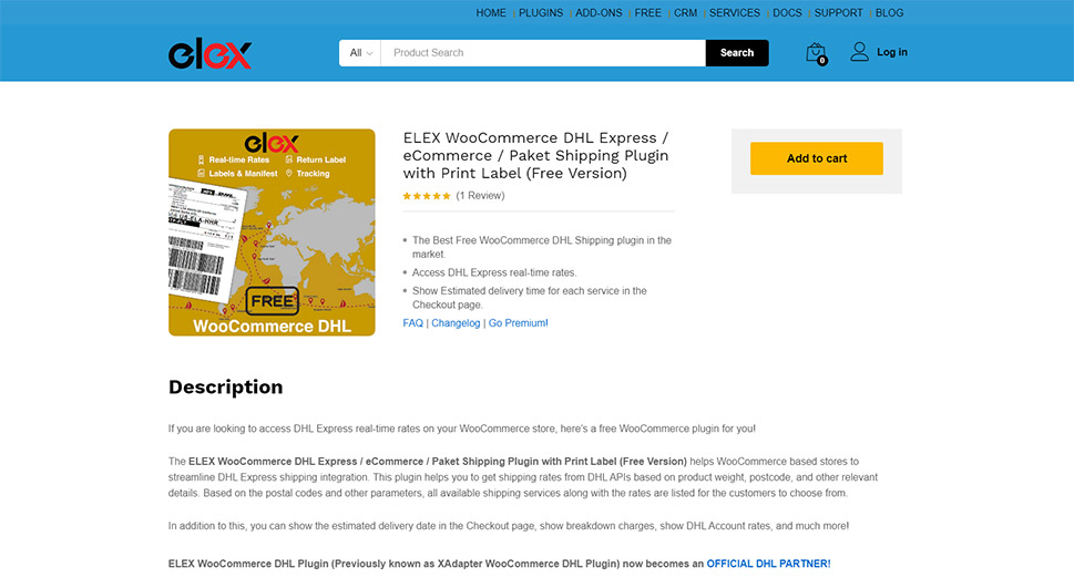 ELEX WooCommerce DHL Express