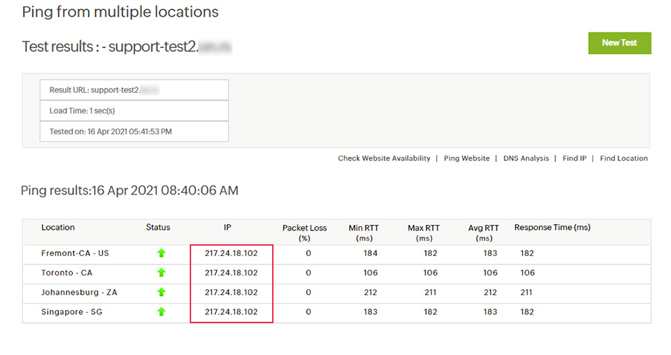 Multiple IP Locations