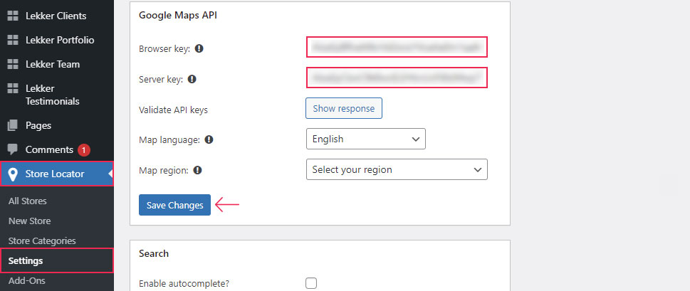 Store Locator Google Map API