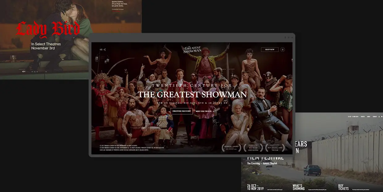 Stunning Examples of Movie Industry Websites