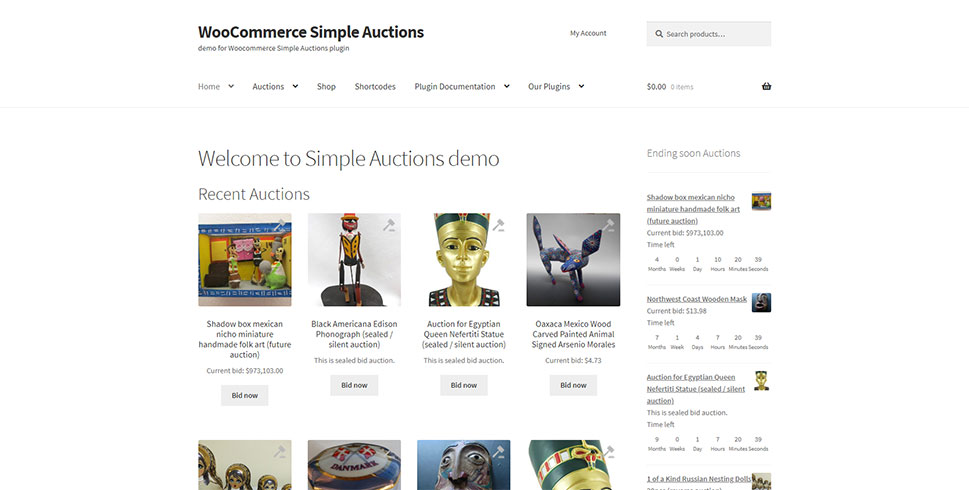 WooCommerce Simple Auctions