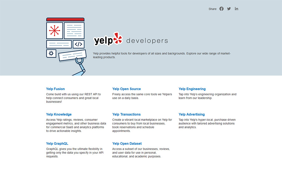 Yelp Developers