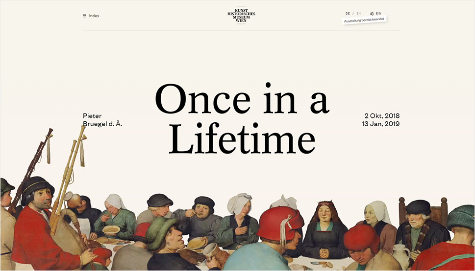 Bruegel – Once in a Lifetime