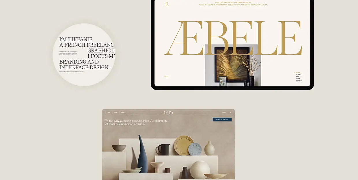 Impressive Examples of Websites with Beige Backgrounds