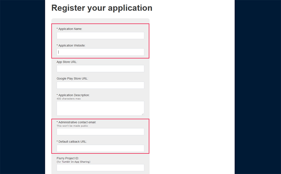 Register Application
