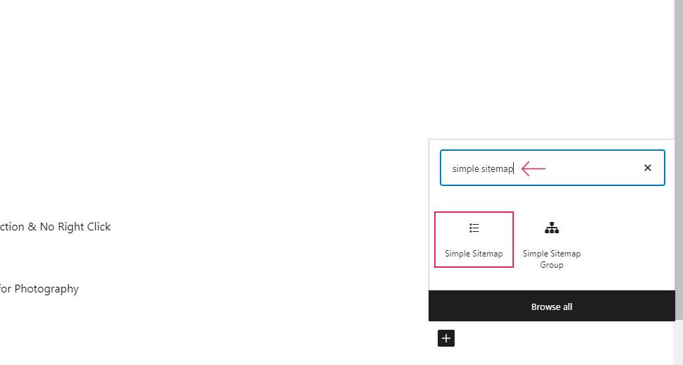 Simple Sitemap Block