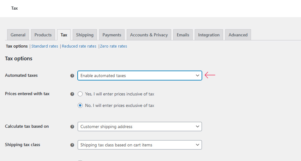 Automated Taxes