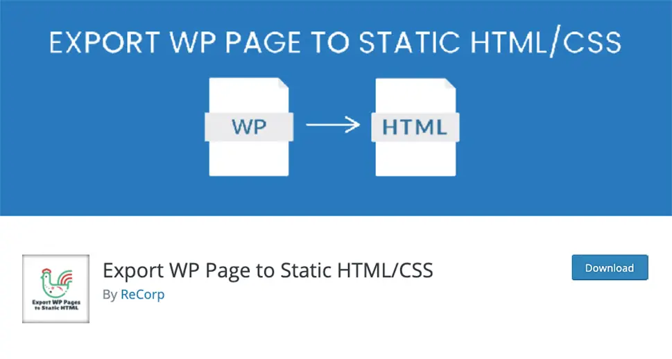 Export WP Page to Static HTML/CSS