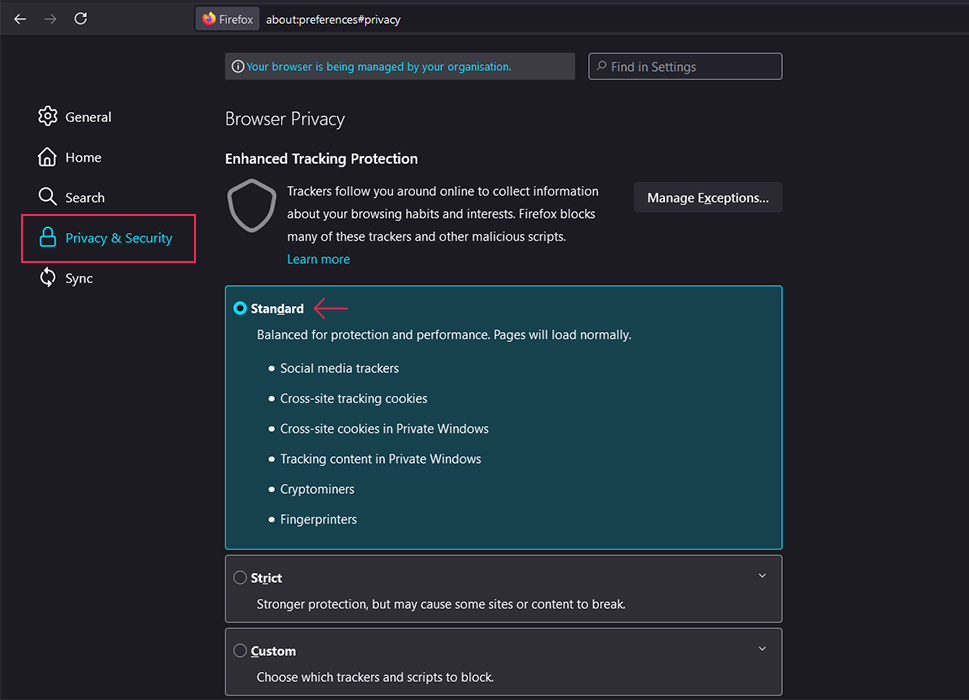 Firefox Check Cookies