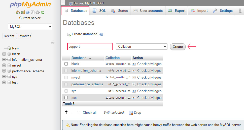 Importing Database