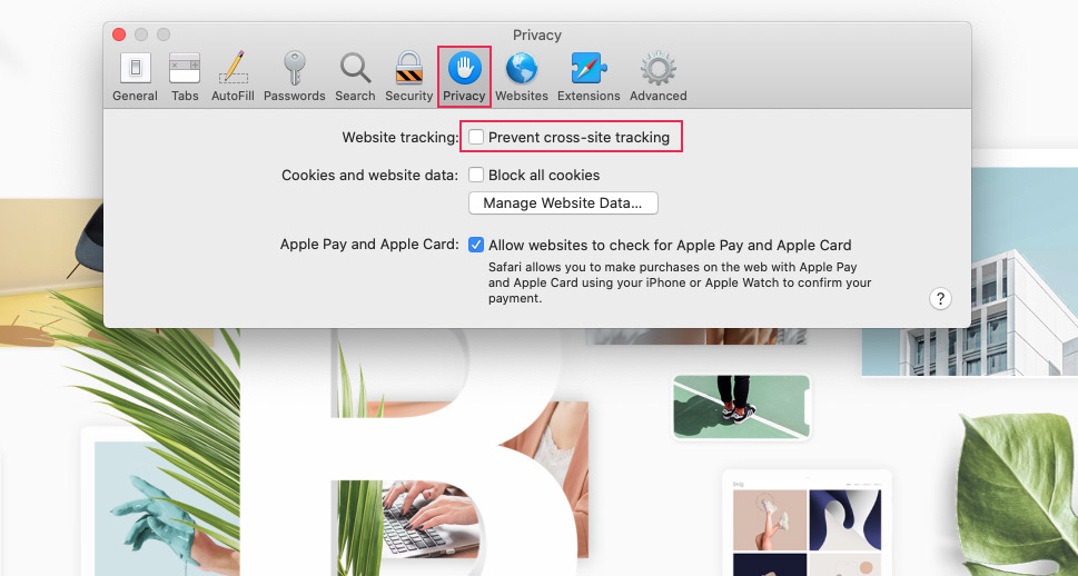 Safari Prevent Cross-Site Tracking