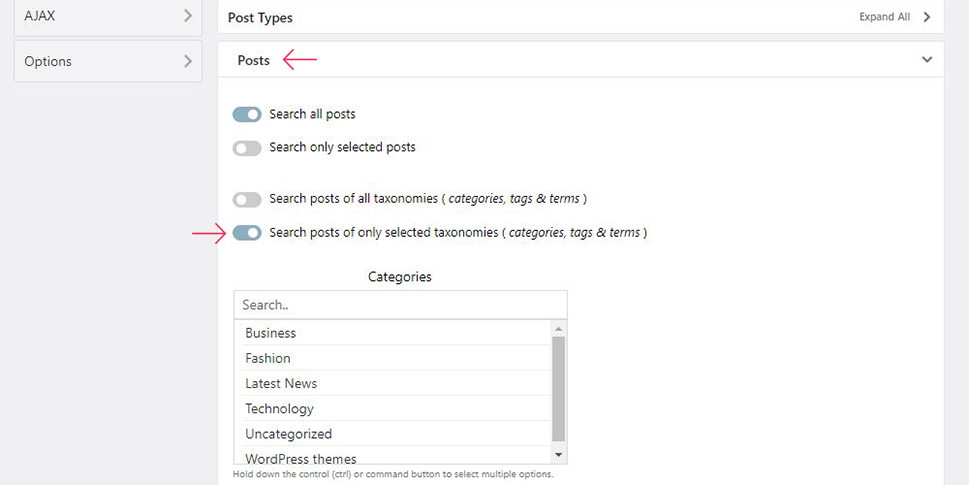 Selected Taxonomies