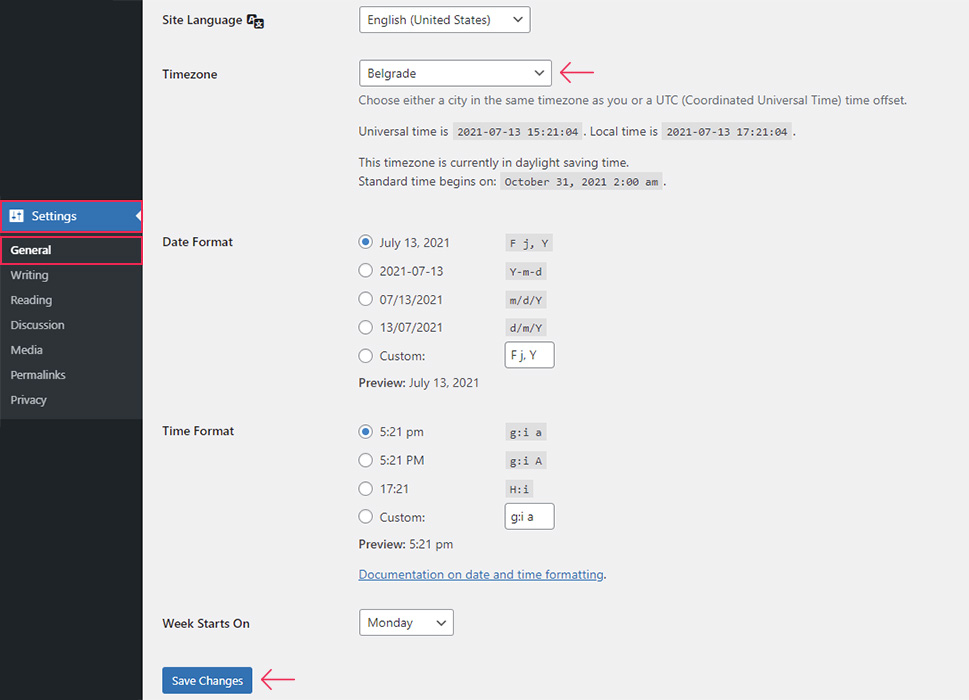 multiple time zone scheduler