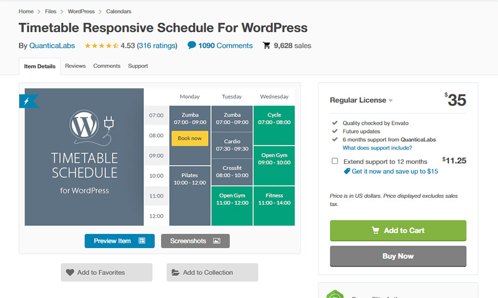 Timetable Plugin