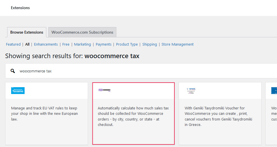 WooCommerce Tax