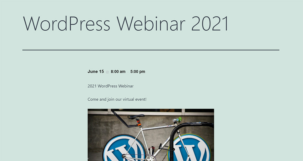 WordPress Webinar