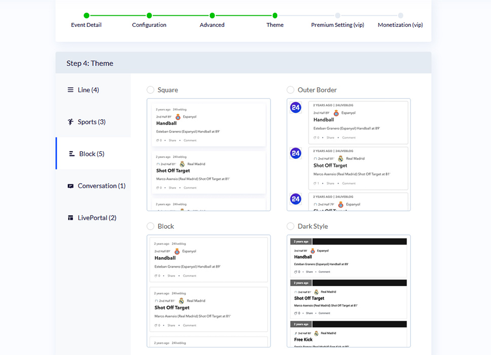 24liveblog Theme Options