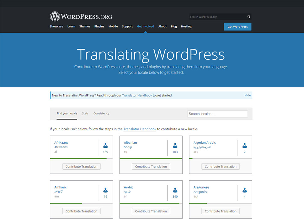 Translating WordPress