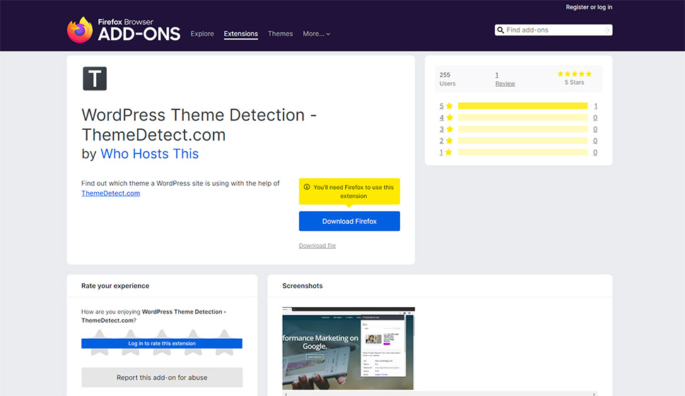 WordPress Theme Detection