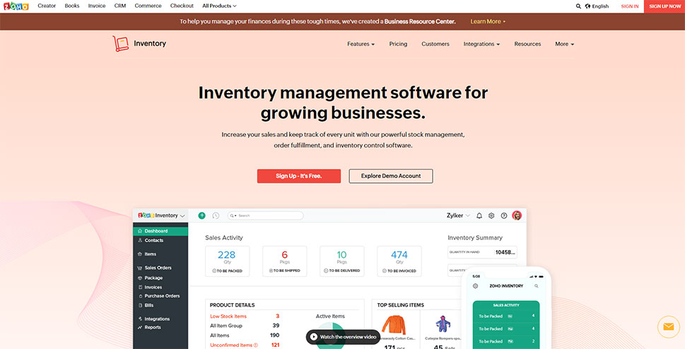 Zoho Inventory