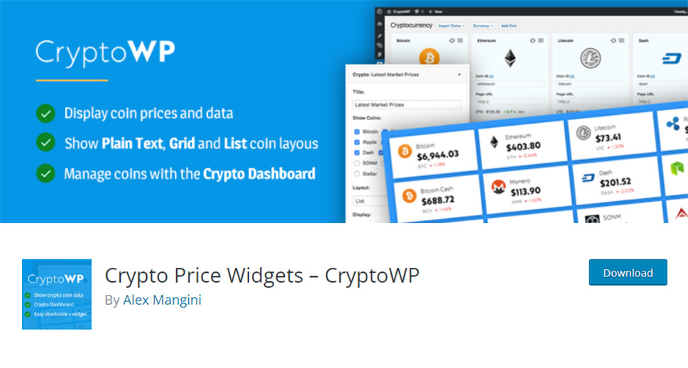 Wordpress blockchain plugin clu crypto coin