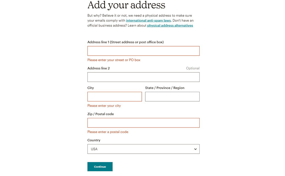 MailChimp Additional Info