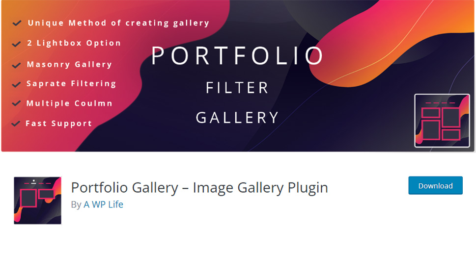 Portfolio Gallery – Image Gallery Plugin