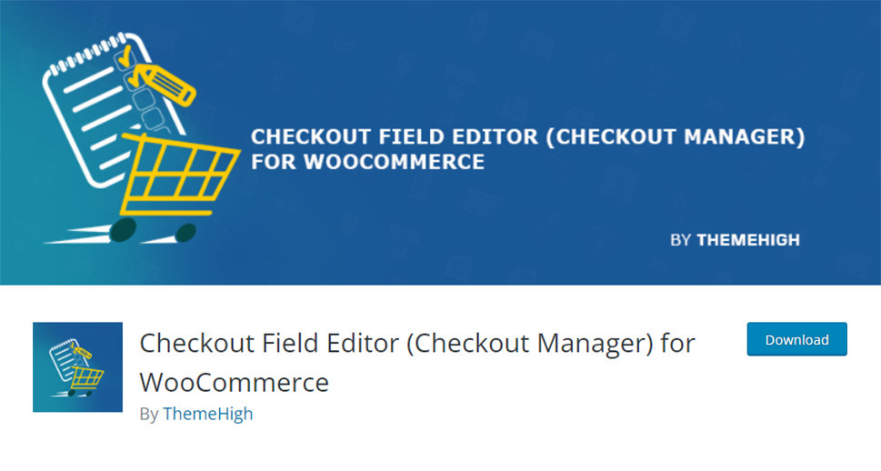 Checkout Field Editor