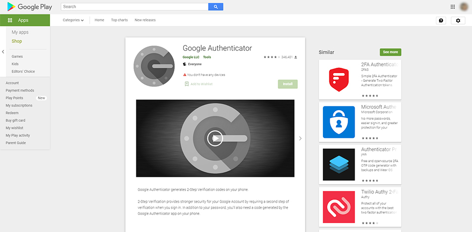 Google Authenticator