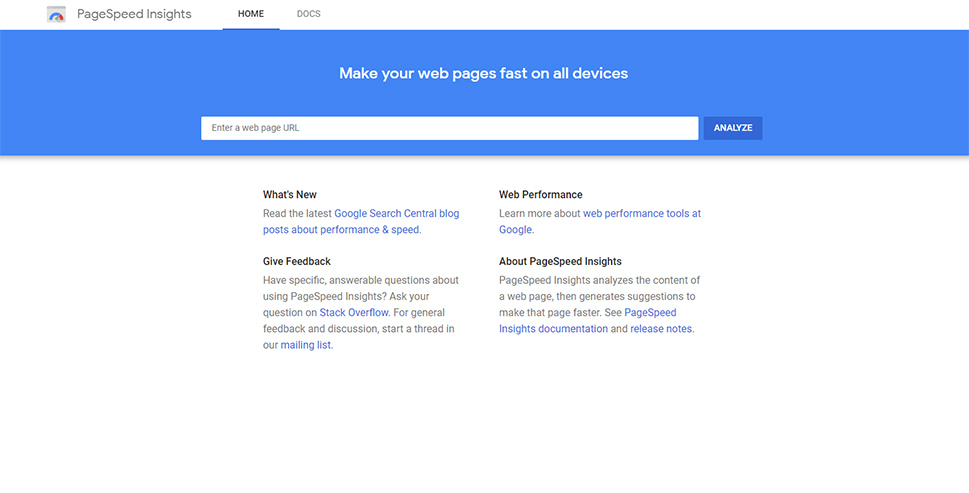 PageSpeed Insights