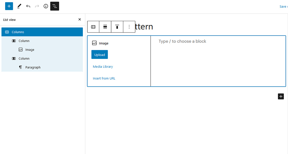 Block Patterns Columns