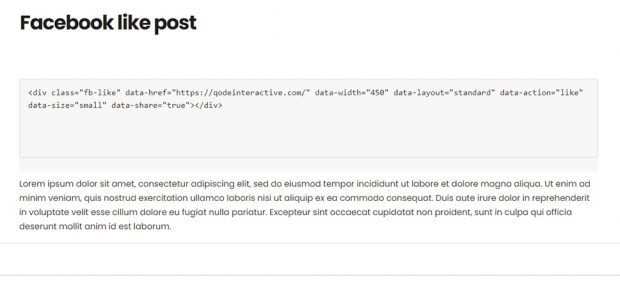 How to Add Facebook Like Button in WordPress - Qode Interactive